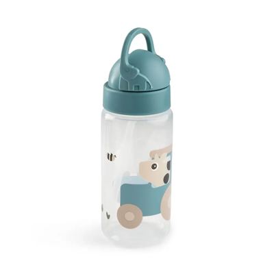 Done By Deer Drikkedunk m/ sugerør Tiny farm Blå 350 ml