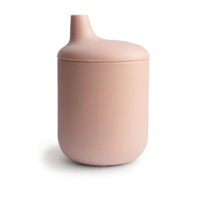 MUSHIE Silicone Sippy Cup Blush