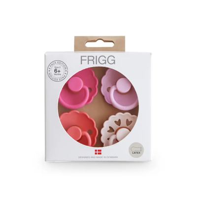 FRIGG Suttepakke 4-Pak Rosy Romance Latex Str. 2