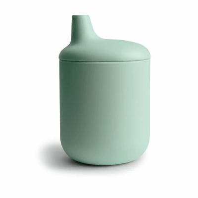 MUSHIE Silicone Sippy Cup Cambridge Blue