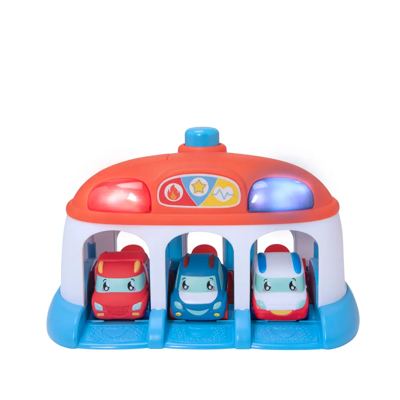 Tiny Teamsterz Tumblers Rescue HQ With 3 Cars