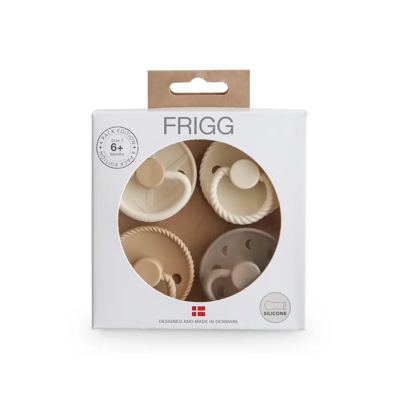 FRIGG Suttepakke 4-Pak Crystal Sparkle Silikone Str. 2
