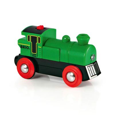 Brio 33595 Batteridrevet tovejs lokomotiv, grønt/sort