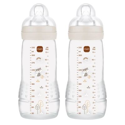 MAM Easy Active Baby Bottle 330ml 2pk Neutral